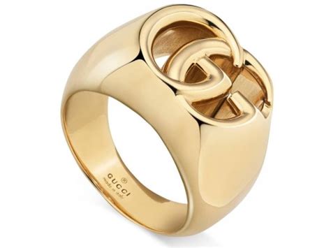 anello gucci doppia g oro|Gucci Anello GG .